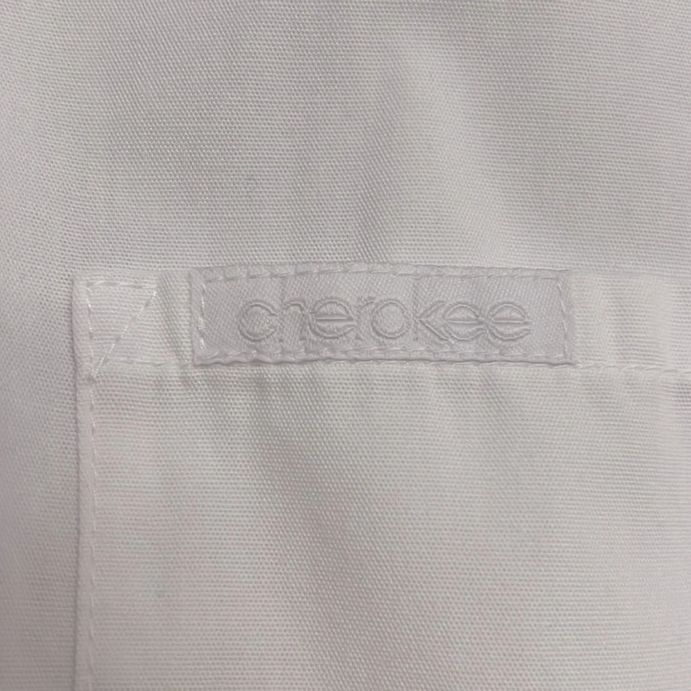 Cherokee White Button-Up Lab Coat. Size S. - Picture 3 of 7